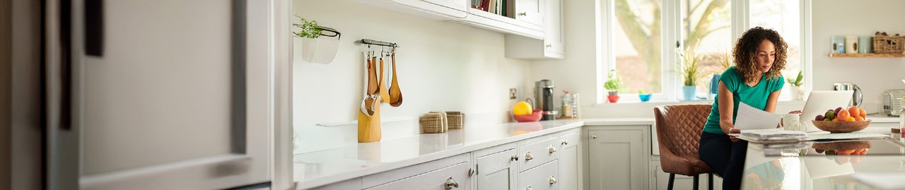 Girl working on laptop