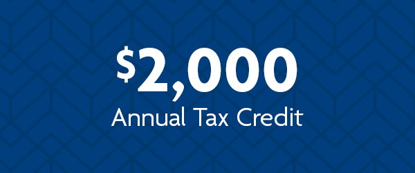 $2,000 Annual Tax Credit